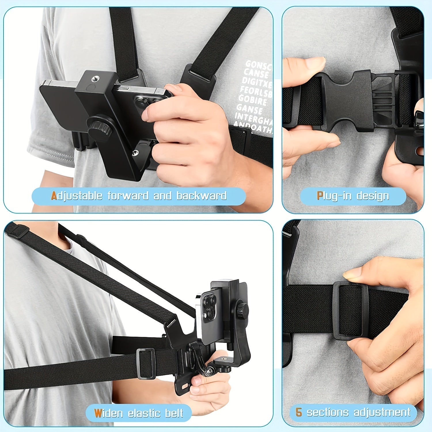 Universal Phone Holder for Outdoor Cycling Running Video Shooting Motorcycle Driving