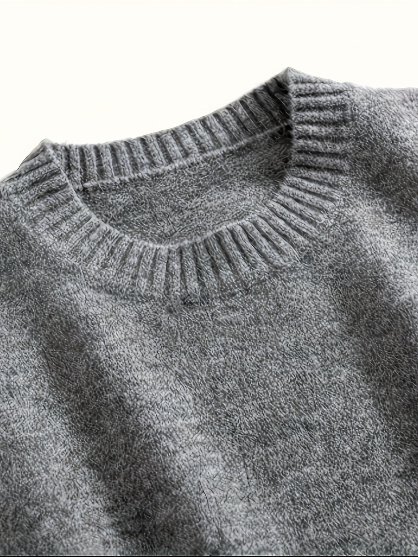 Sleeveless Knit Vest with Side Slits Crew Neck Viscose Polyester Blend Long Backless Elegant