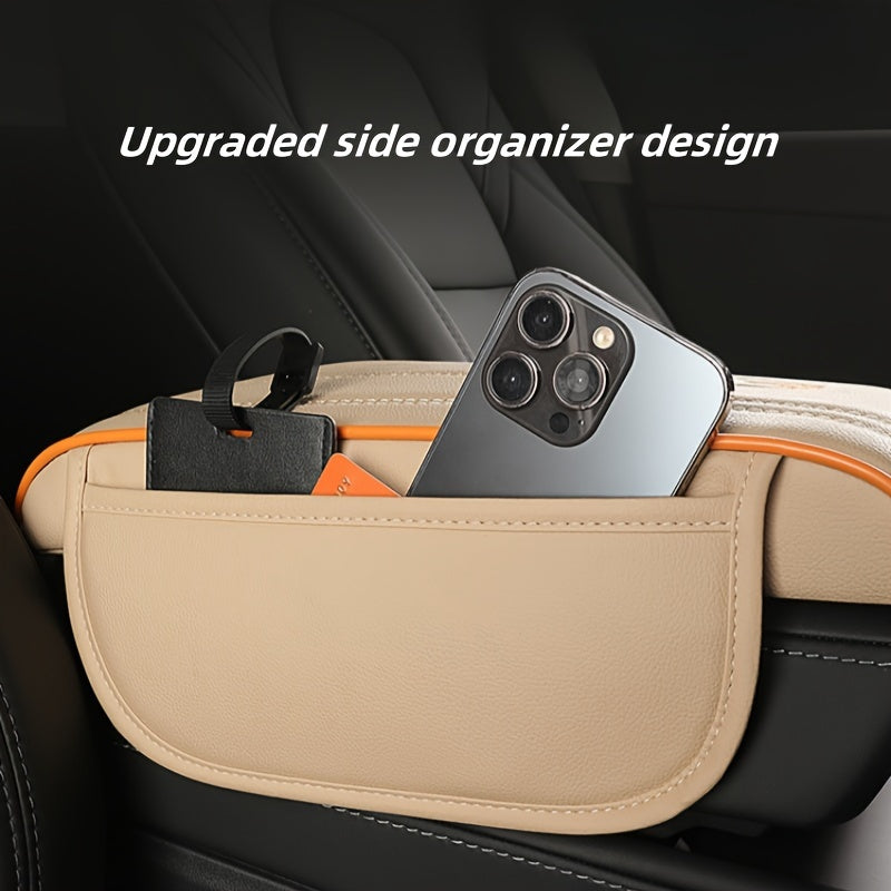 Memory Foam Car Armrest Cushion Stylish Comfortable Anti-Slip Easy Install