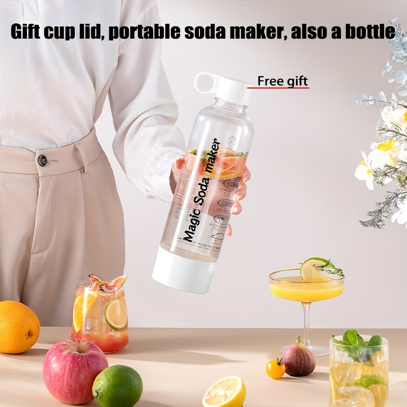 Máquina portátil de agua con gas con botella libre de BPA, carbonatador personal de agua con gas