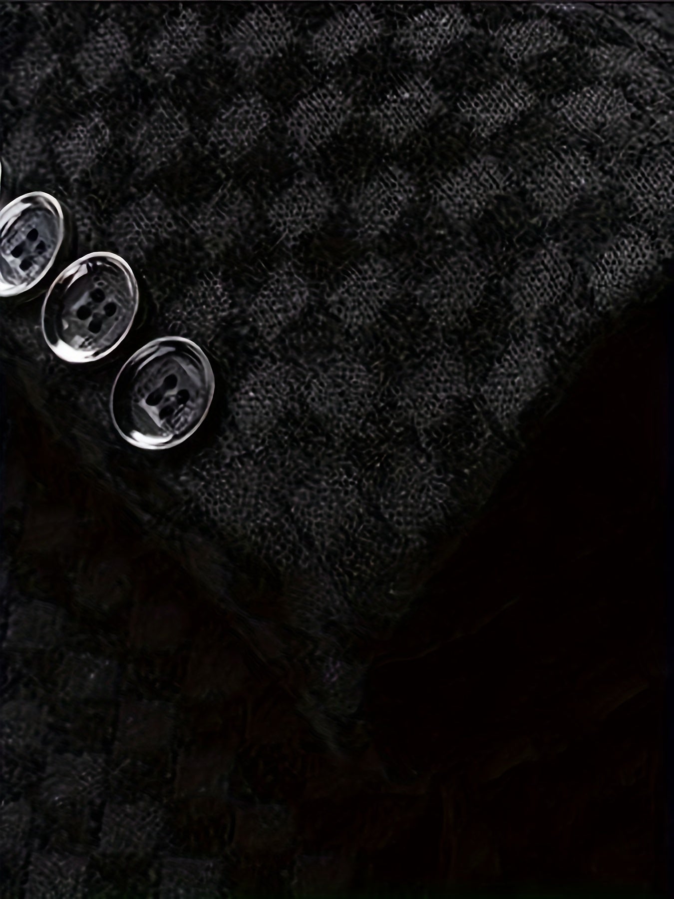 Мужской пиджак из гингема из полиэстера для осеннего сезона с лацканом и классическим кроем