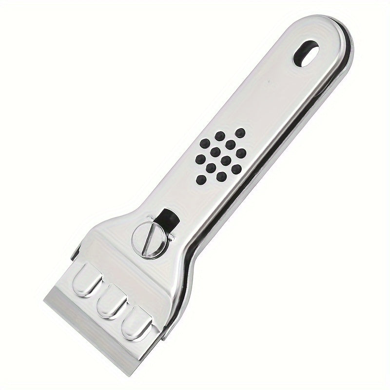 Versatile Stainless Steel Cleaning Shovel for Appliances with Razor Blade Scraper