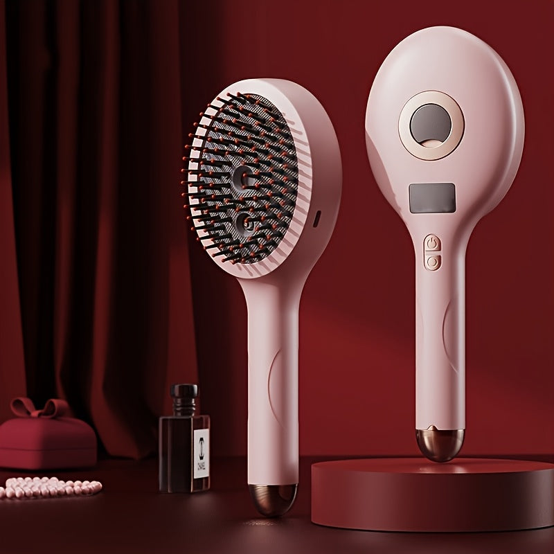 USB zaryadlash, tebranish bosh massaji va purkash funksiyasi bilan portativ elektr bosh massaj qiluvchi taroq.