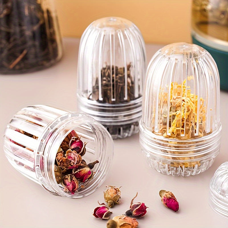 Qayta ishlatiladigan 4 ta Tritan choyni damlab olish uchun choyni damlash uchun to'plam, quruq barglar va o'tlar uchun