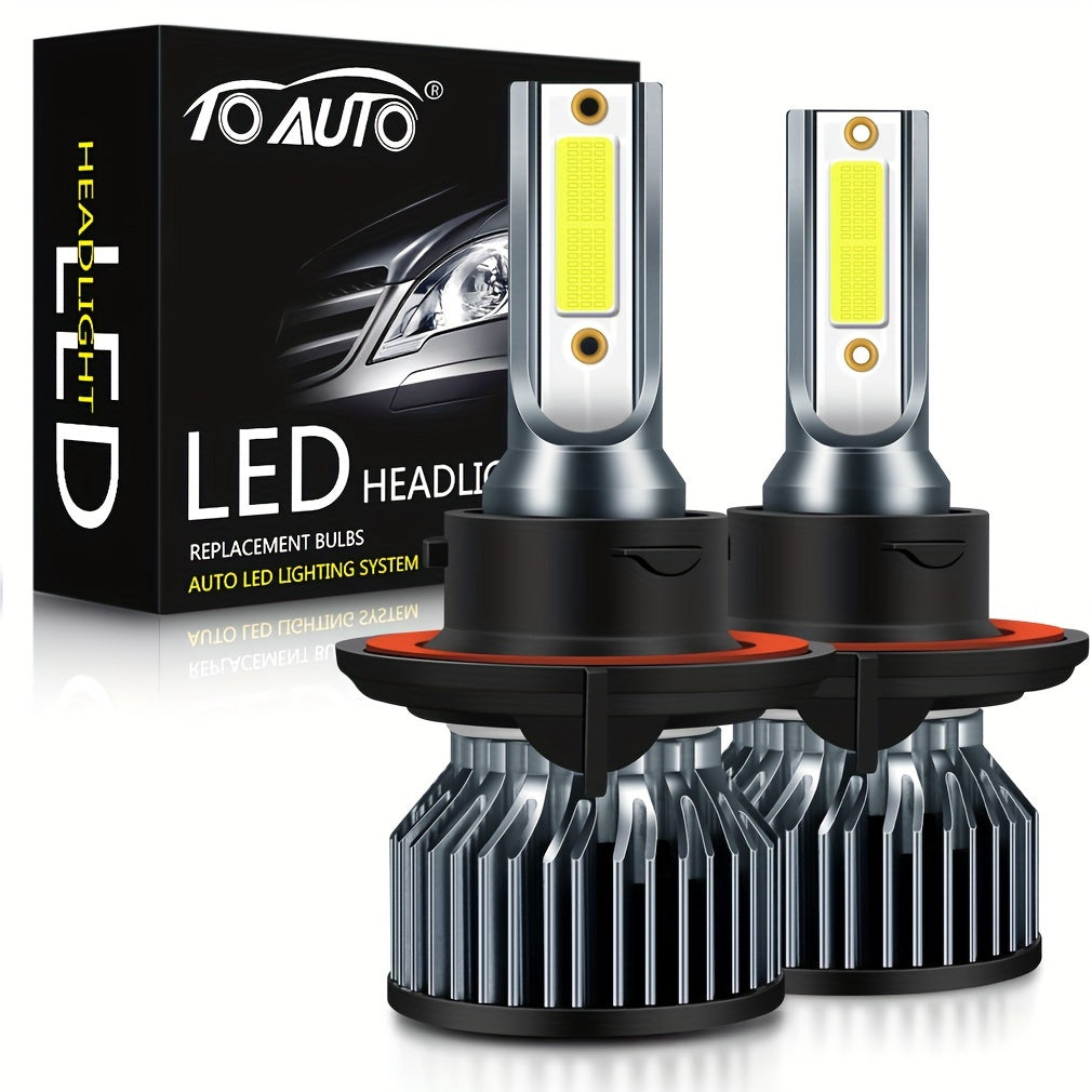 2pcs H4 LED Headlight Bulbs 6000K 40W for Car Headlights Fog Lights