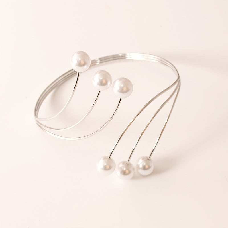 Stylish Metal Holdbacks for Curtains Faux Pearl Curtain Buckle Home Decor