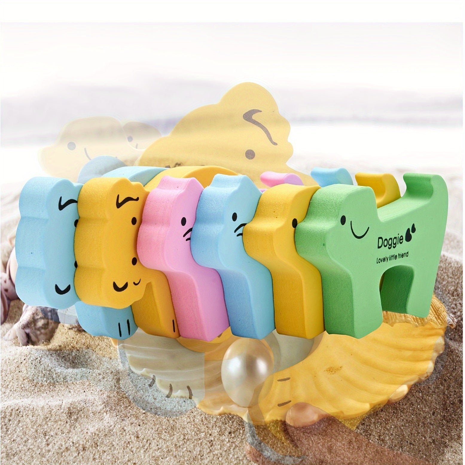 Set of 2 Animal Door Stoppers with Thick Sponge, Anti-Pinch Safety, Windproof