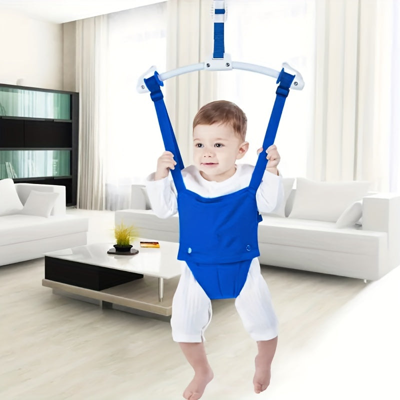 Children's Walking Harness with Seat Blue Nylon Indoor Outdoor Activity