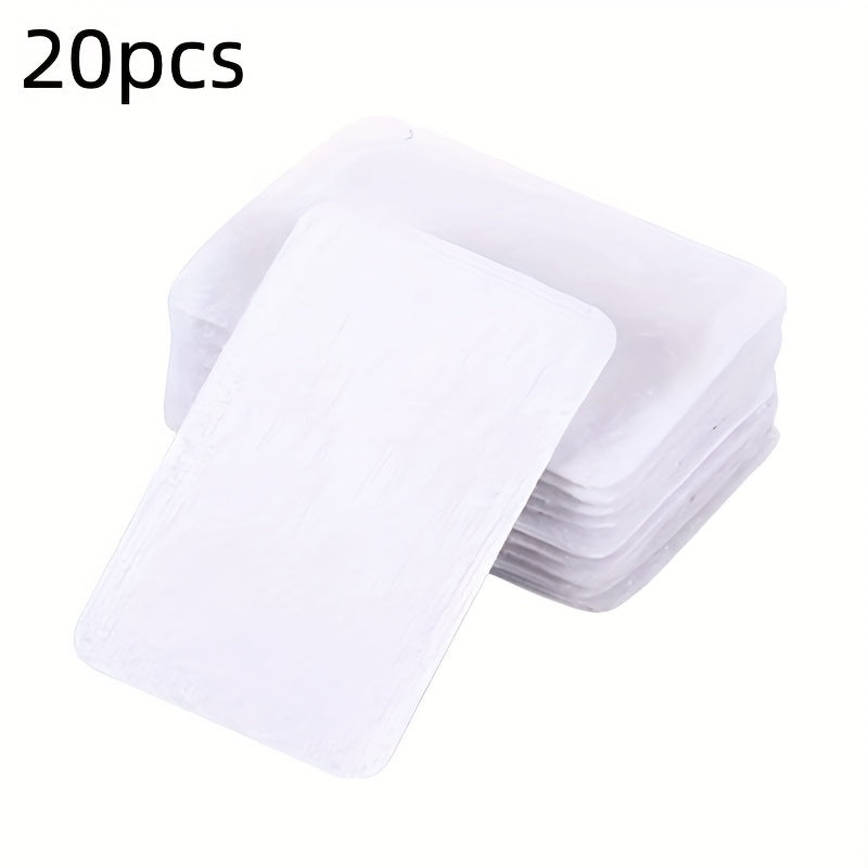 20 Pieces Black and White Square Sofa Grippers Non-Slip Fasteners for Cushions