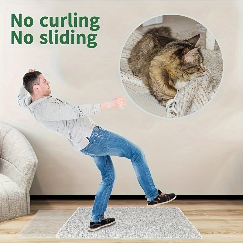 Qora Qayta ishlatiladigan ikki tomonlama gilam yopishtiruvchi lenta, yog'och, plitka pol uchun sirpanmaydigan padlar