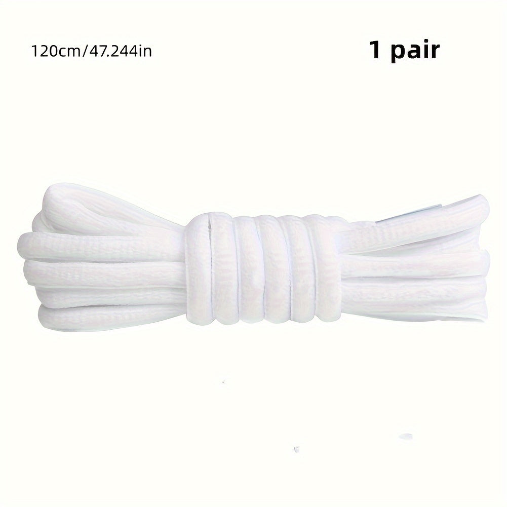 Unisex Classic Nylon Half Round Shoelaces for Sneakers 100cm-120cm