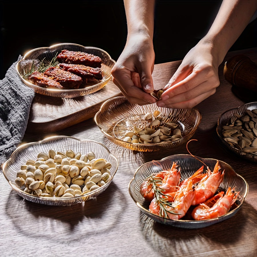 Crystal-Textured Plastic Fruit Bowl for Living Room Decor
