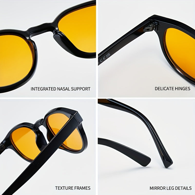 Mushukko'z moda ko'zoynaklari retro tortoiseshell anti-chiroyli dumaloq ramka kichik rang-barang linzalar partiyalar uchun