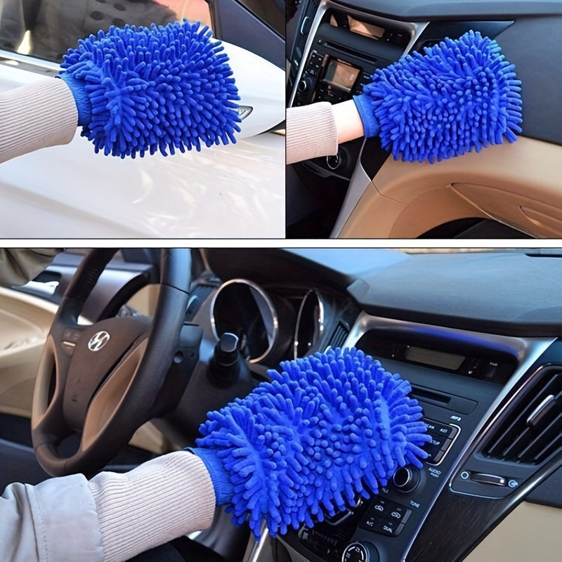 Car Detailing Kit Includes Wash Mitt Wheel Brush Dusting Brush Vent Cleaning Tool Long and Short Brushes Wax Applicator Sponge Duster
