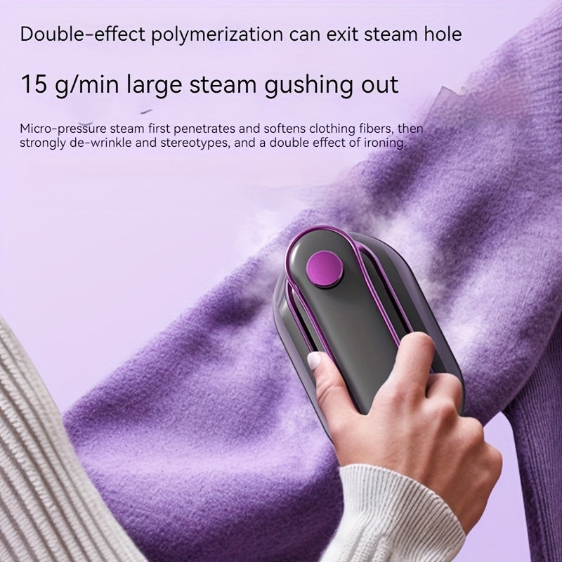 Handheld Mini Steam Iron for Clothes, Portable Portable for Travel and Home