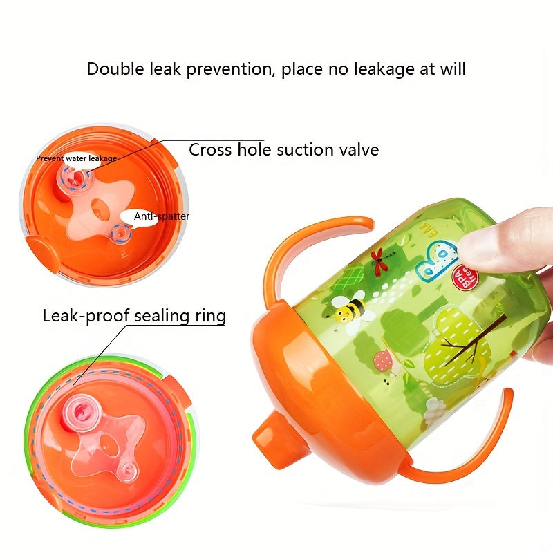 Leak-Proof Plastic Water Bottle for Kids, Beak-Shaped Drinking Cup for Summer