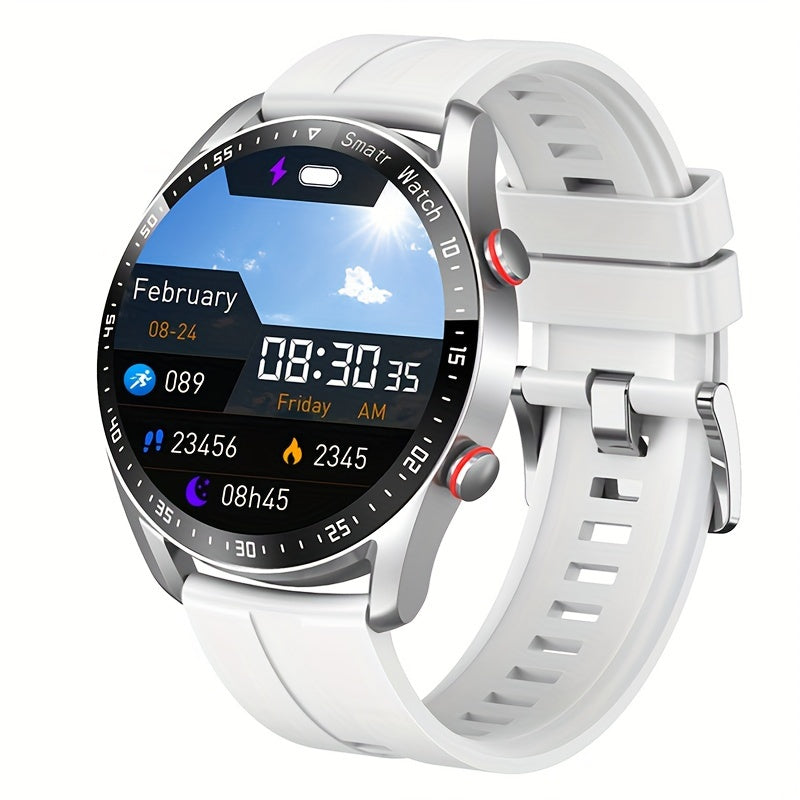 Men's Wireless Smartwatch with Fitness Tracking Sleep Monitoring Step Calorie Count IP67 Waterproof 1.52 Inch IPS Screen