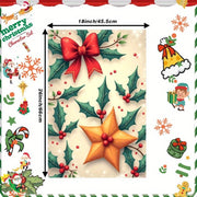 Christmas Kitchen Towel 18x66cm Soft Festive Holiday Decor Gift
