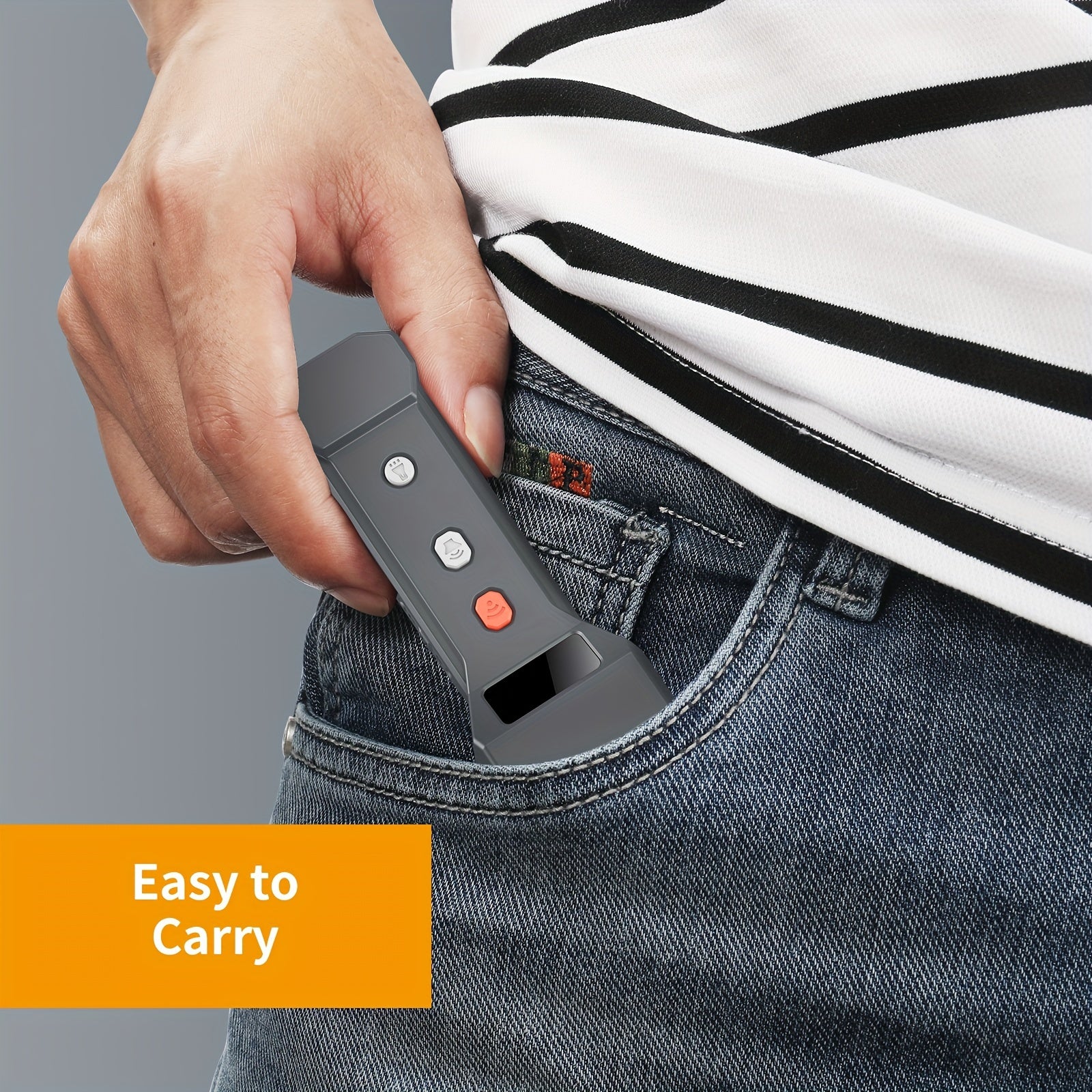 Dog Repeller with Soundwave Technology, 3 Emitters, Beep Sound and Flashlight for Outdoor Use