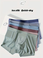 Men's Boxer Briefs Set 5 Pack Breathable Stretch Cotton-Polyamide Shorts for Daily Wear