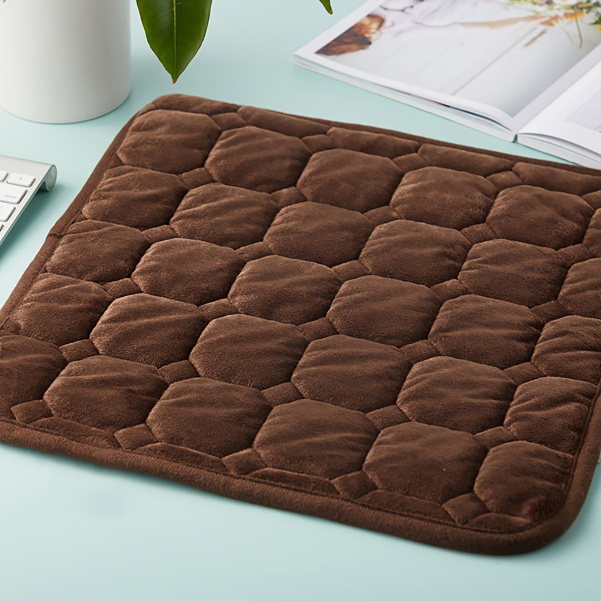 Современная однотонная подушка для стула - прочная, машинная стирка, полиэстеровая сидушка для круглогодичного использования, многофункциональный домашний акцент