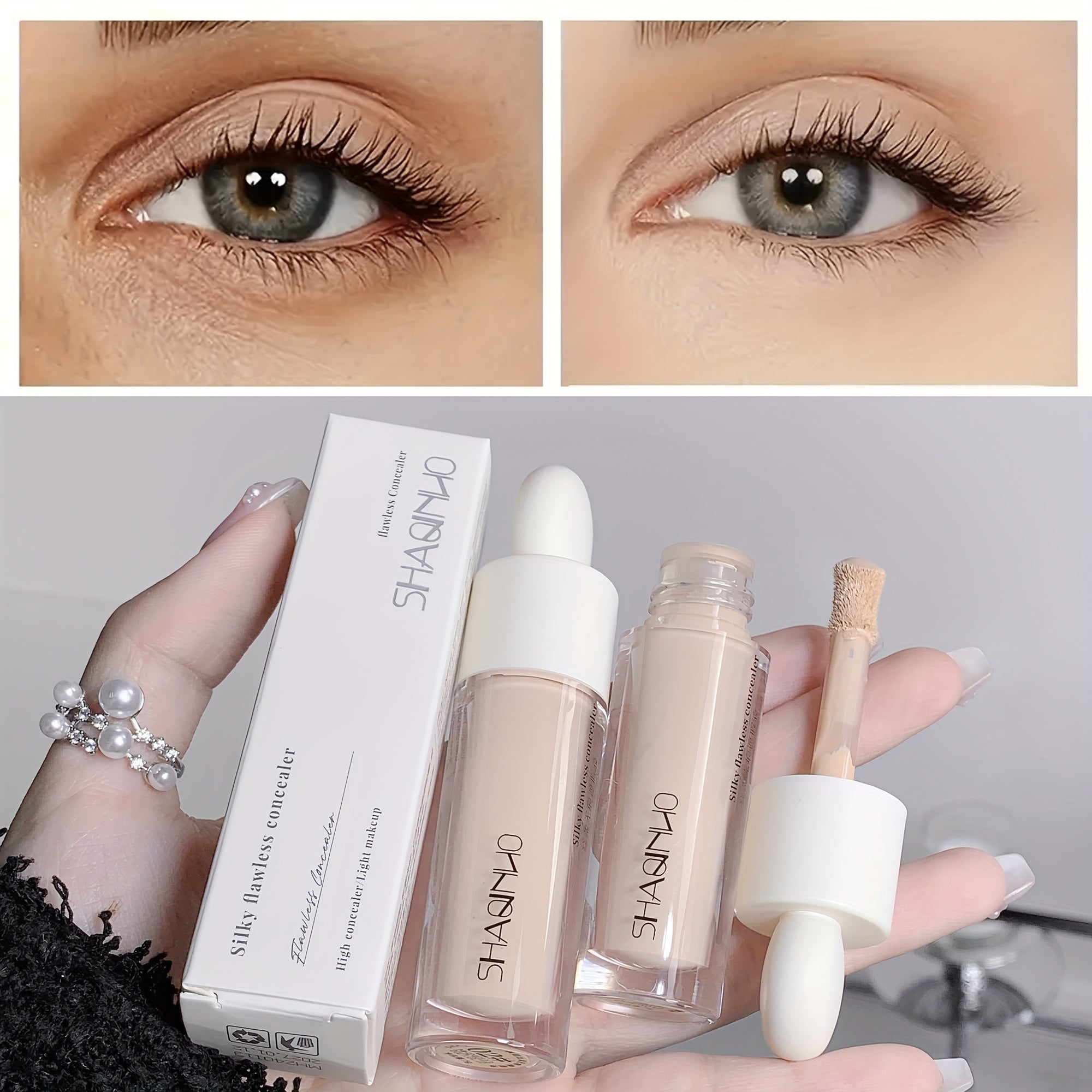 Hydrating Long-Lasting Waterproof Concealer for Acne Dark Circles Blemishes All Skin Types