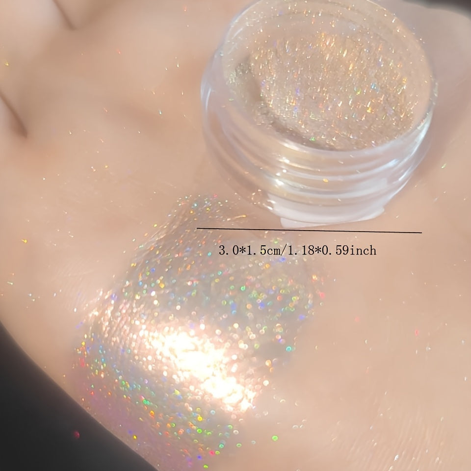 Ayollar uchun holografik ko'zoynak kukuni Chameleon Sparkle Glitter makiyaji