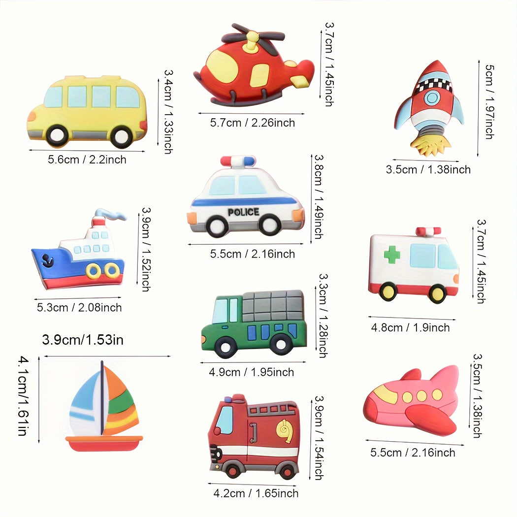 Small Car and Airplane Sticker Decals for Party Office Decor Kitchen Whiteboards Lockers Dishwasher Home Christmas Gifts
