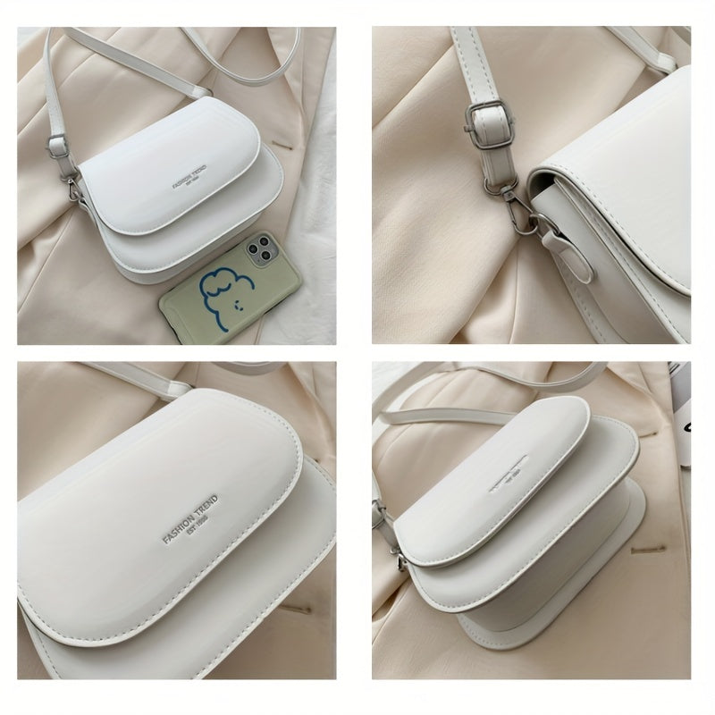 Yangi zamonaviy bir rangli ayollar uchun kesim sumka, oddiy va modali yelka saddl sumkasi.