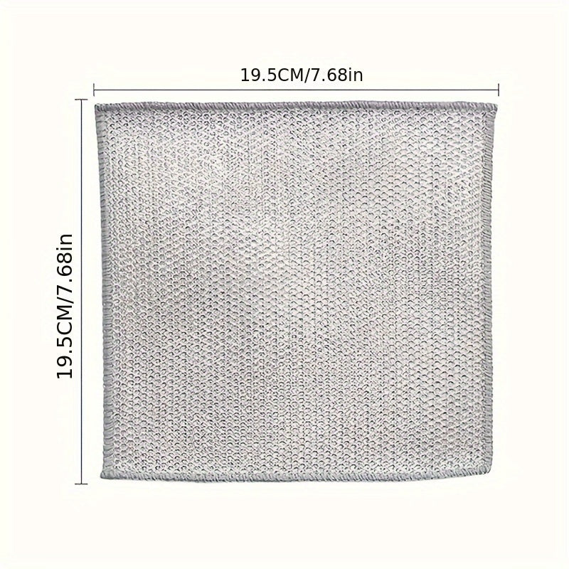 50 Pack Microfiber Dish Scrub Pads Dual-Sided Kitchen Cleaning Towels