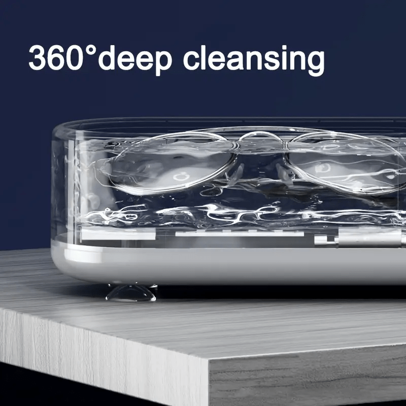 Portable USB Rechargeable Jewelry and Eyeglasses Cleaner with High Frequency Vibration for Watches and More