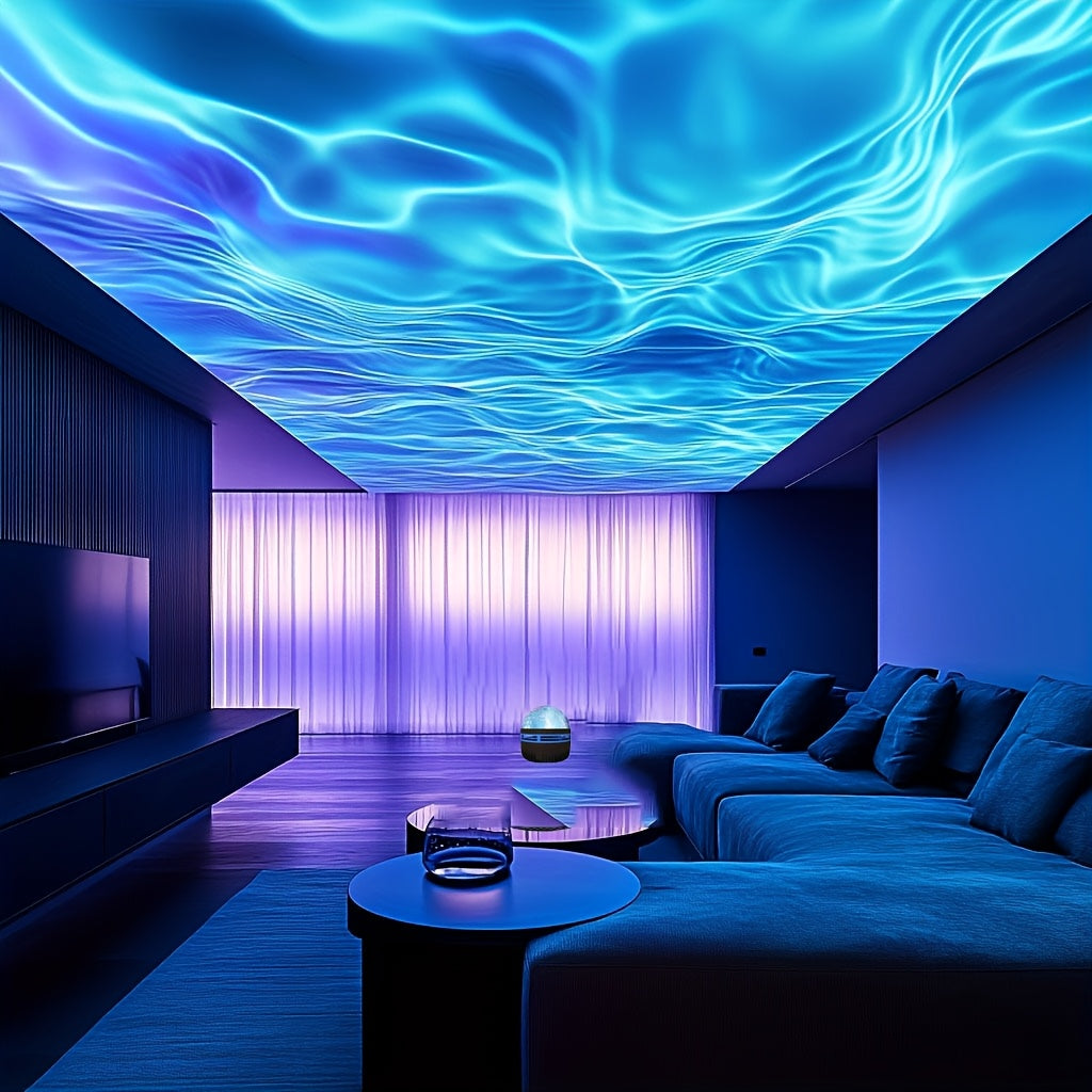 Water Ripple Projector Indoor LED Wave Effect Toy Gift for Ages 14 and Up