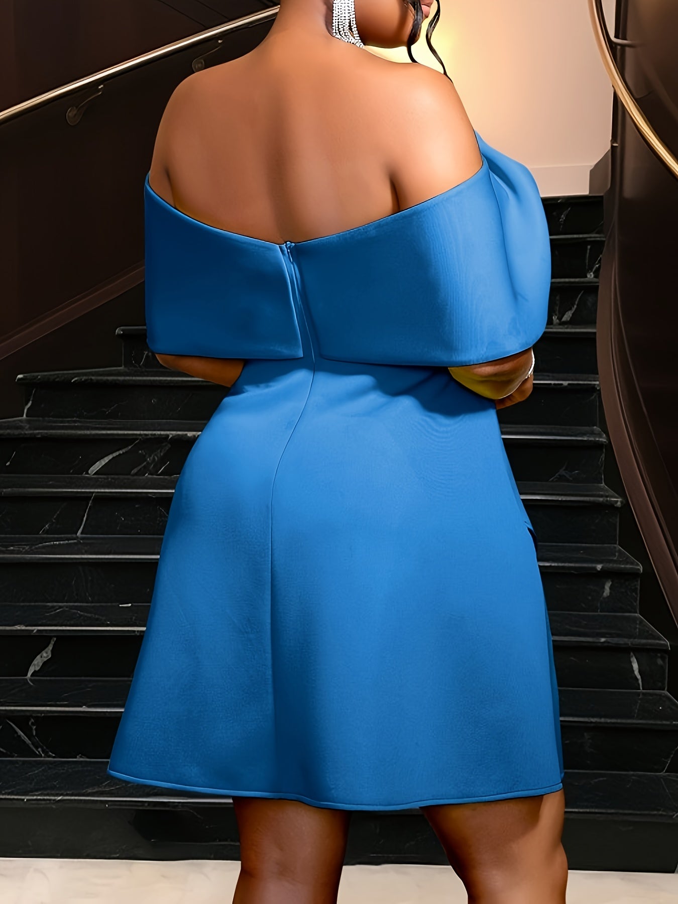 Women's Red Off-Shoulder Bodycon Party Dress with Bow Detail