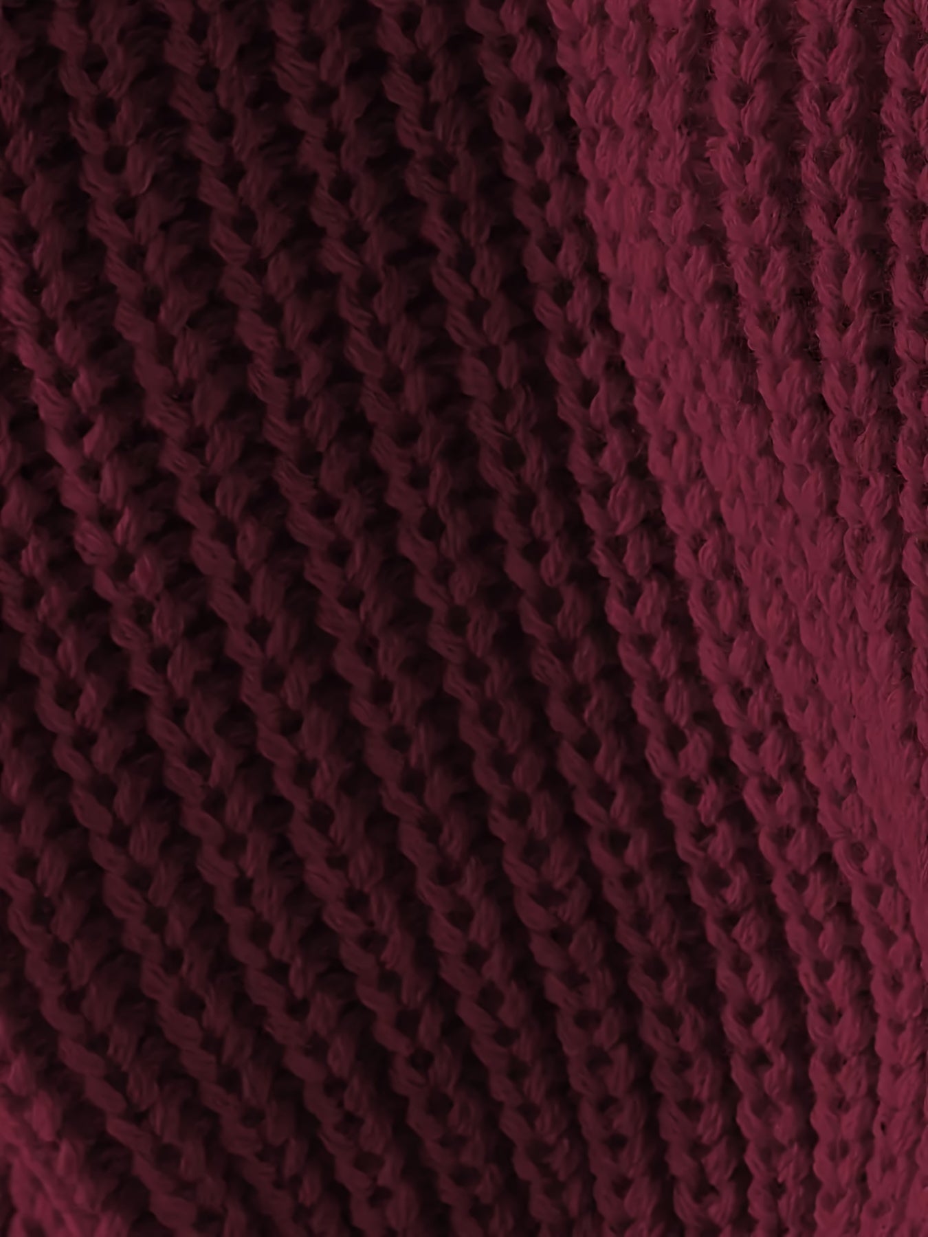 Suéter de punto de color sólido para mujer con cuello redondo, manga larga, casual, para otoño e invierno