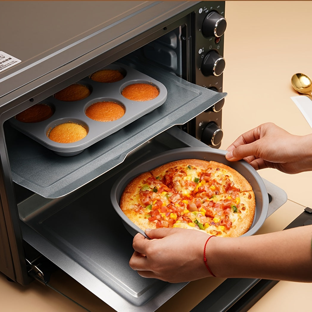 Silicone Muffin Pan 6 Cavity Non-Stick Cupcake Mold for Baking Pudding Kitchen Gadgets