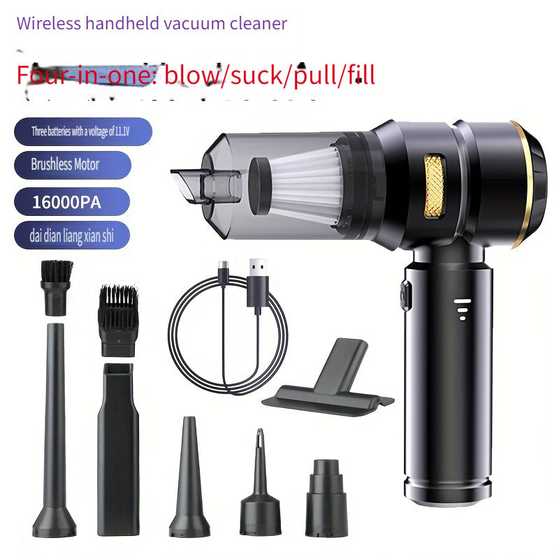 беспроводной ручной пылесос для домашних животных с цифровым дисплеем и насадкой для щелей