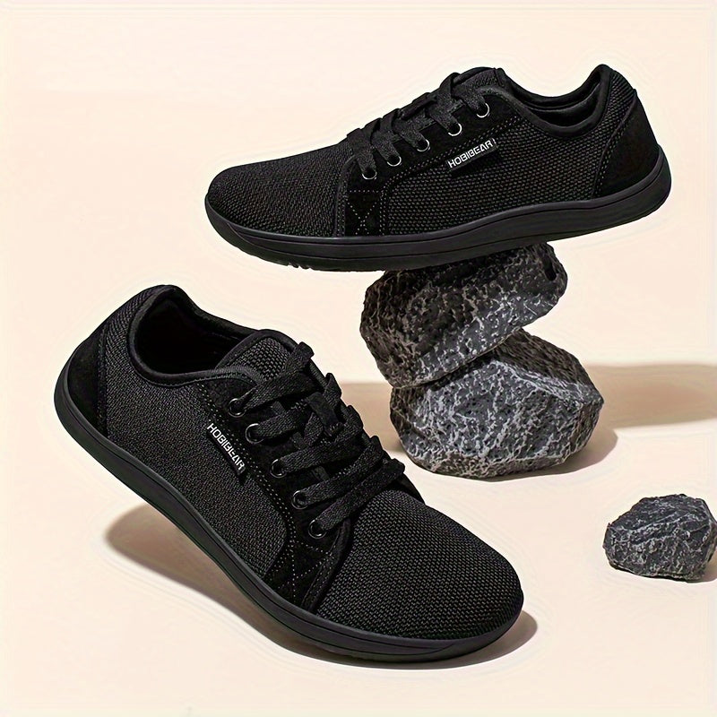 Unisex Wide Toe Trekking Shoes Breathable Mesh Rubber Sole Casual Outdoor Hiking