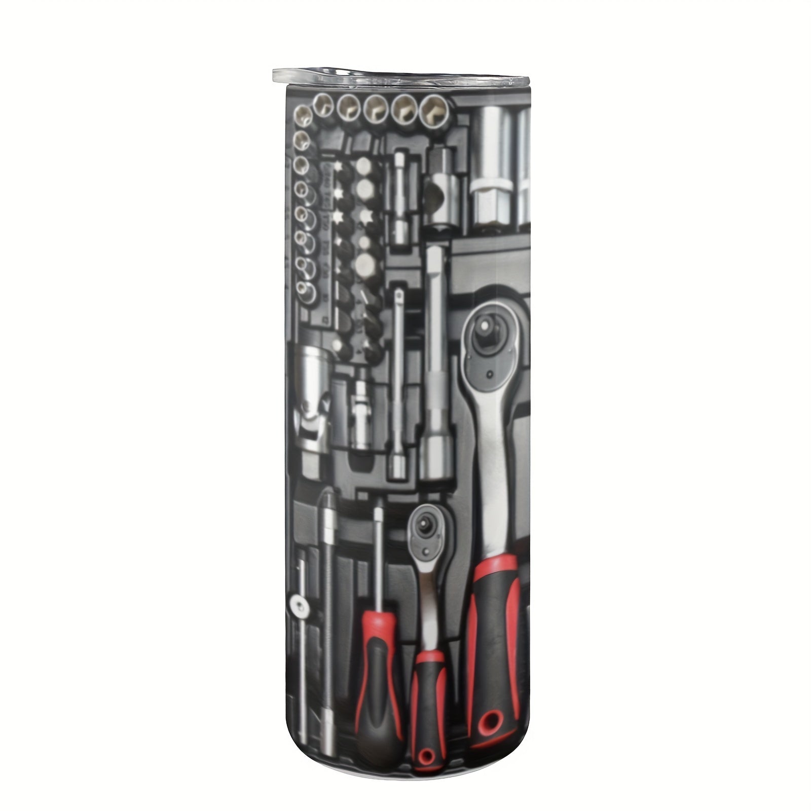 Nerjaveyka po'latdan yasalgan avtomobil kubogi - 20oz, asboblar qutisi dizayni, ikki qavatli vakuum izolyatsiyalangan qopqoq bilan - Ota-onalar va do'stlar uchun mukammal sovg'alar, sayohat uchun ideal