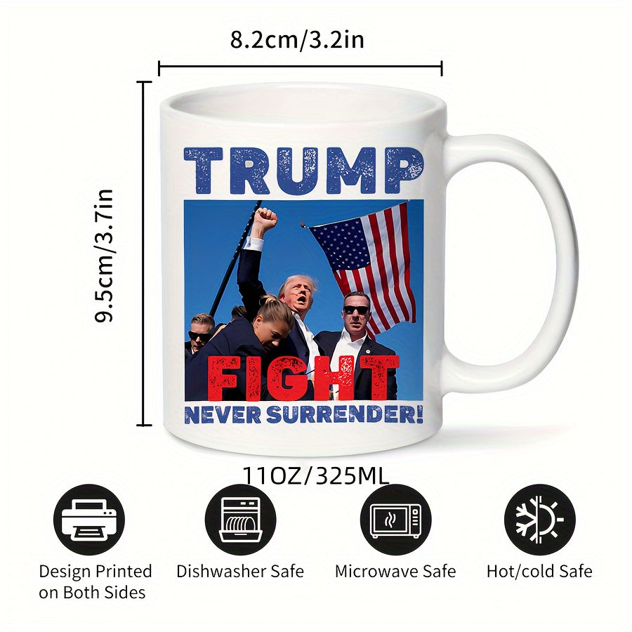 Ceramic Trump 2024 Supporter Mug Stand Up for America Loyal Supporter Gift