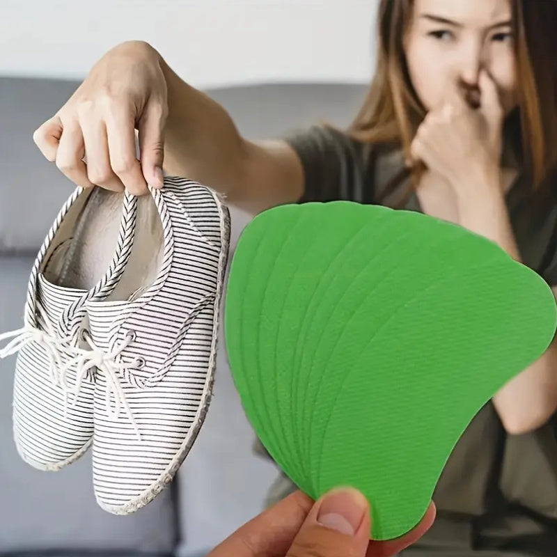 Unisex Shoe Deodorant Stickers Lemon Scent Sweatproof Inner Pads Travel Pack
