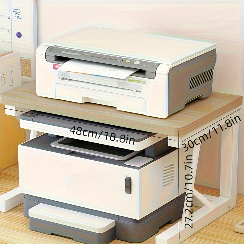 Metal Printer Stand with Storage Shelf for Office and Home Organization