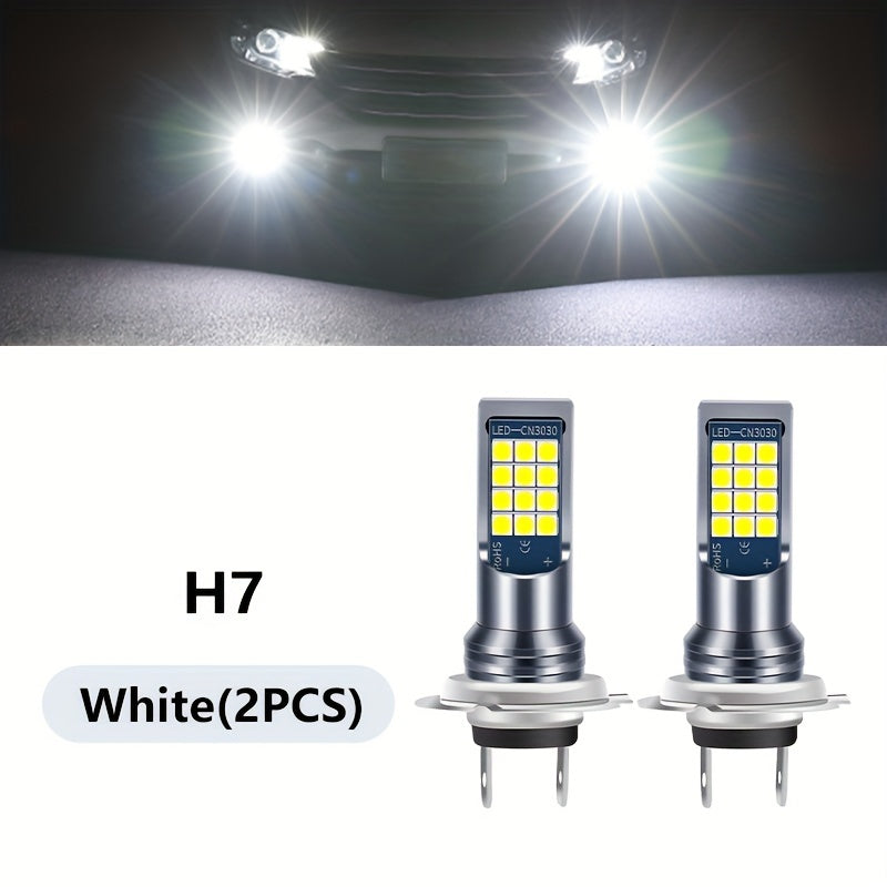 Car LED Fog Light Bulb 6000K White Ice Blue Yellow White 2 Pack