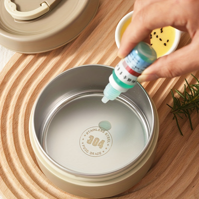 Double Layer Stainless Steel Soup Bowl with Lid Microwave Safe Bento Box