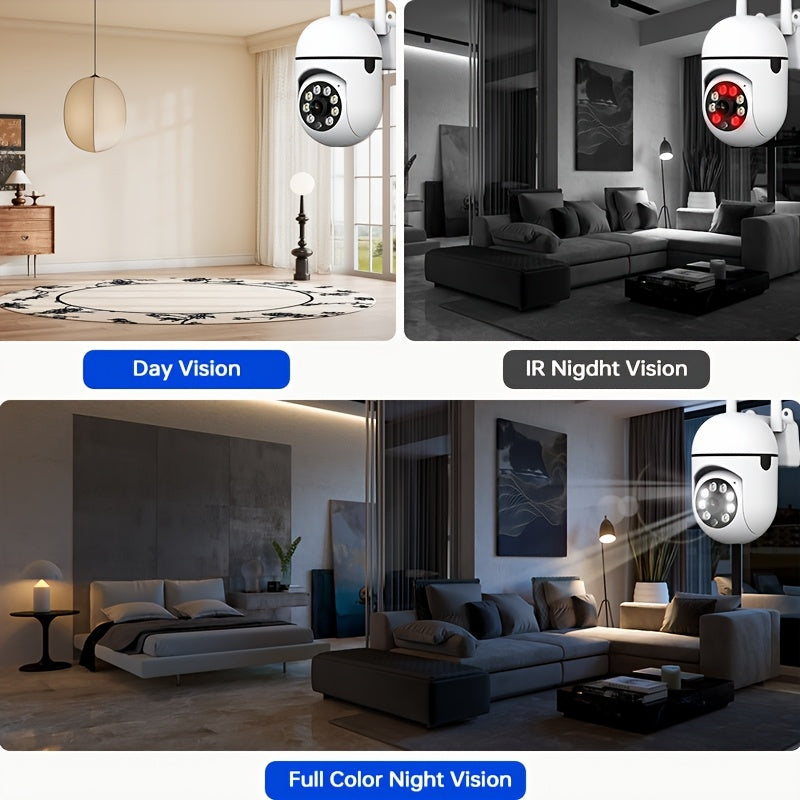 Wireless Security Camera 3MP HD WiFi Indoor Pan Tilt Night Vision Two-Way Audio
