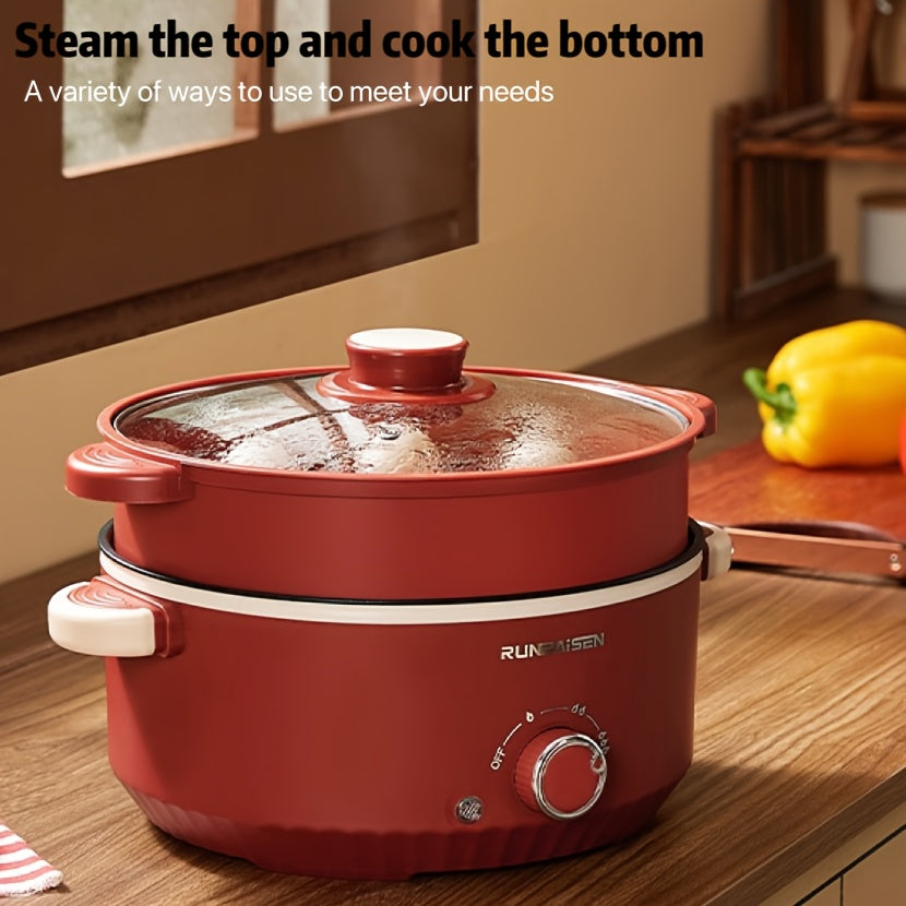 23.88cm Electric Cooking Pot with Non-Stick Design Quick Heating Multi-Functional