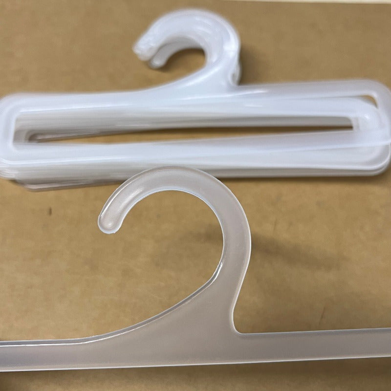 Set of 10 Plastic Hangers for Scarves and Socks Space-Saving Towel Holder Small Hangers