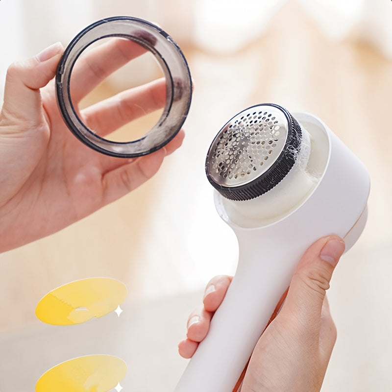 Pelador de tela portátil con USB recargable y sistema de 6 cuchillas para ropa y uso en el hogar