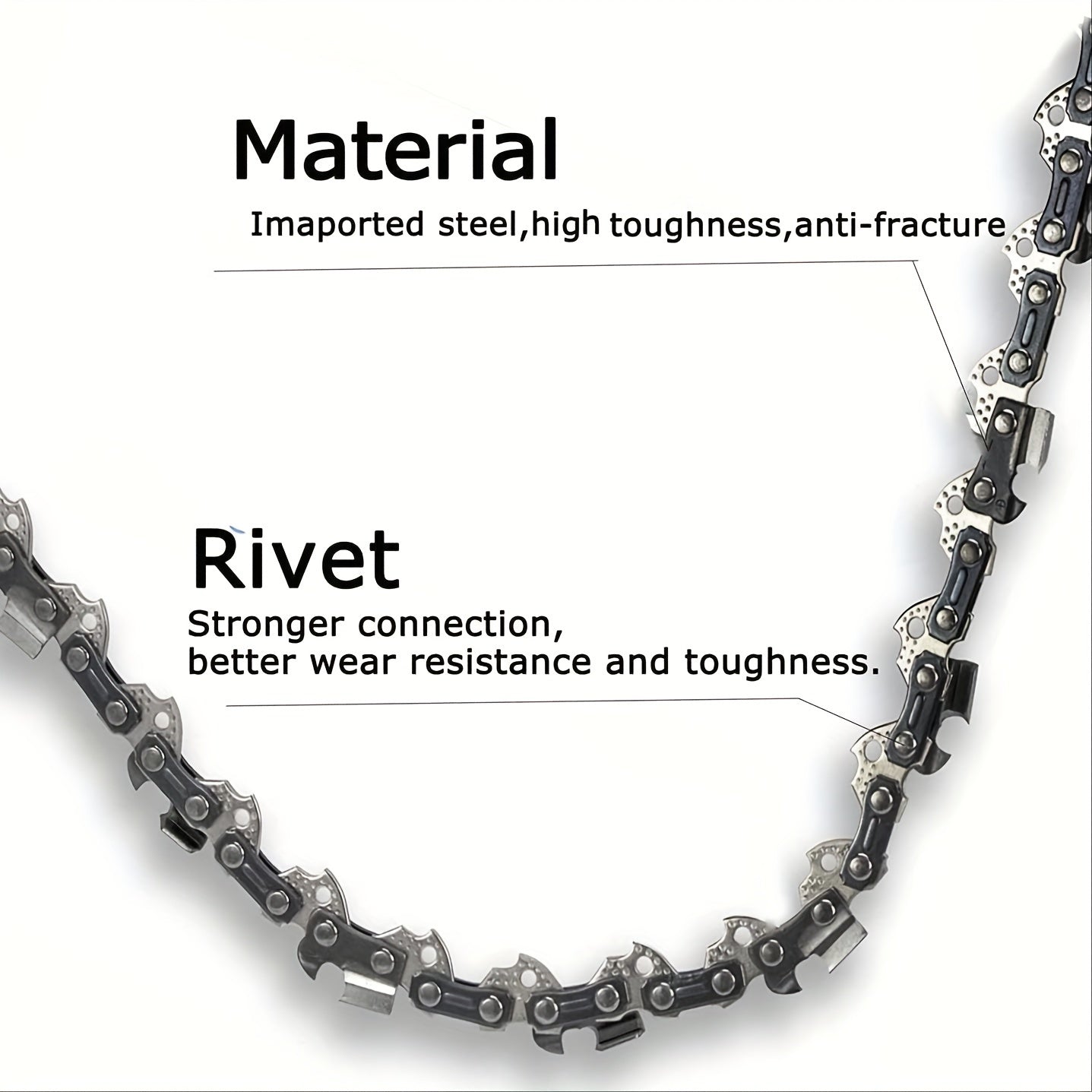 4pcs 16-Inch Chainsaw Chain 3/8 Inch LP Pitch .050 Gauge 56 Drive Links