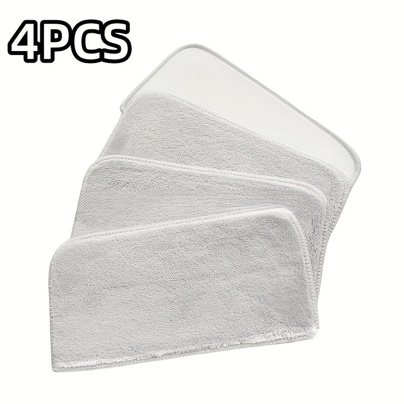 Half-Moon Microfiber Mop Pads Reusable Wet Dry Floor Cleaning Pads for Hardwood Tile Linoleum