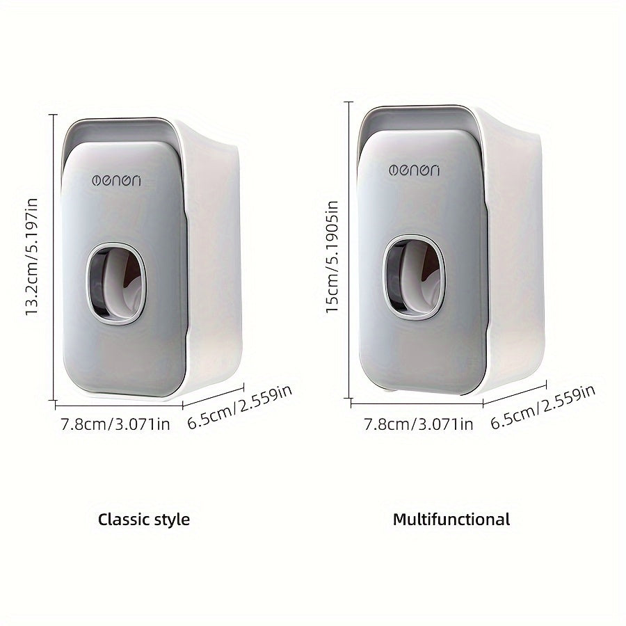 Wall-Mounted Toothbrush Holder Set with Non-Punching Installation and Tooth Mug